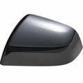 Dark gray mirror cover shell with a sculpted upper face and curved lower edge.