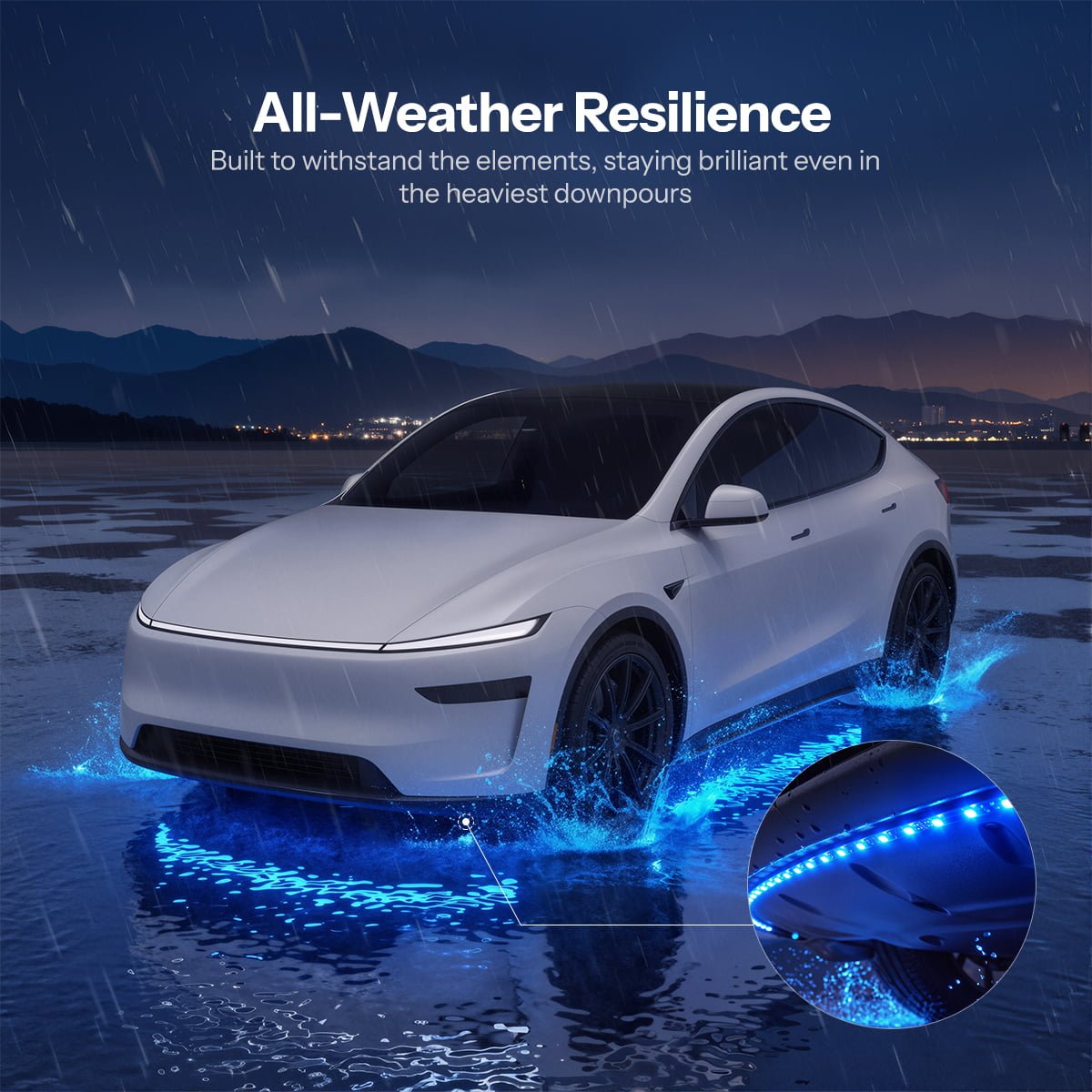 RGB Underglow LED Chassis Ambient Lighting Kit for Model Y Juniper / Model 3 Highland - Tesery Official Store