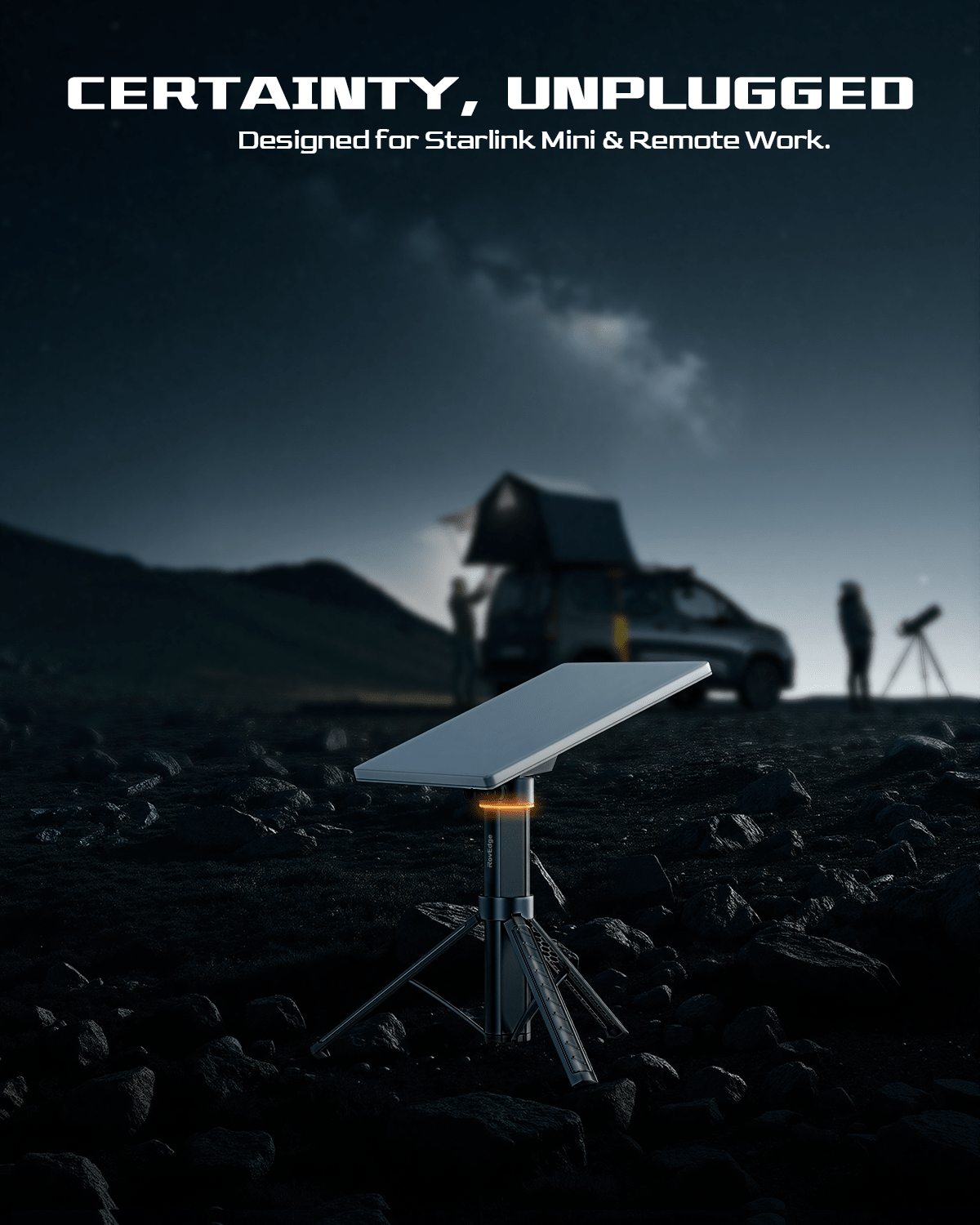 RovEdge Mk - I | Starlink Mini Battery Pack | 189Wh Portable Power Tripod - Tesery Official Store