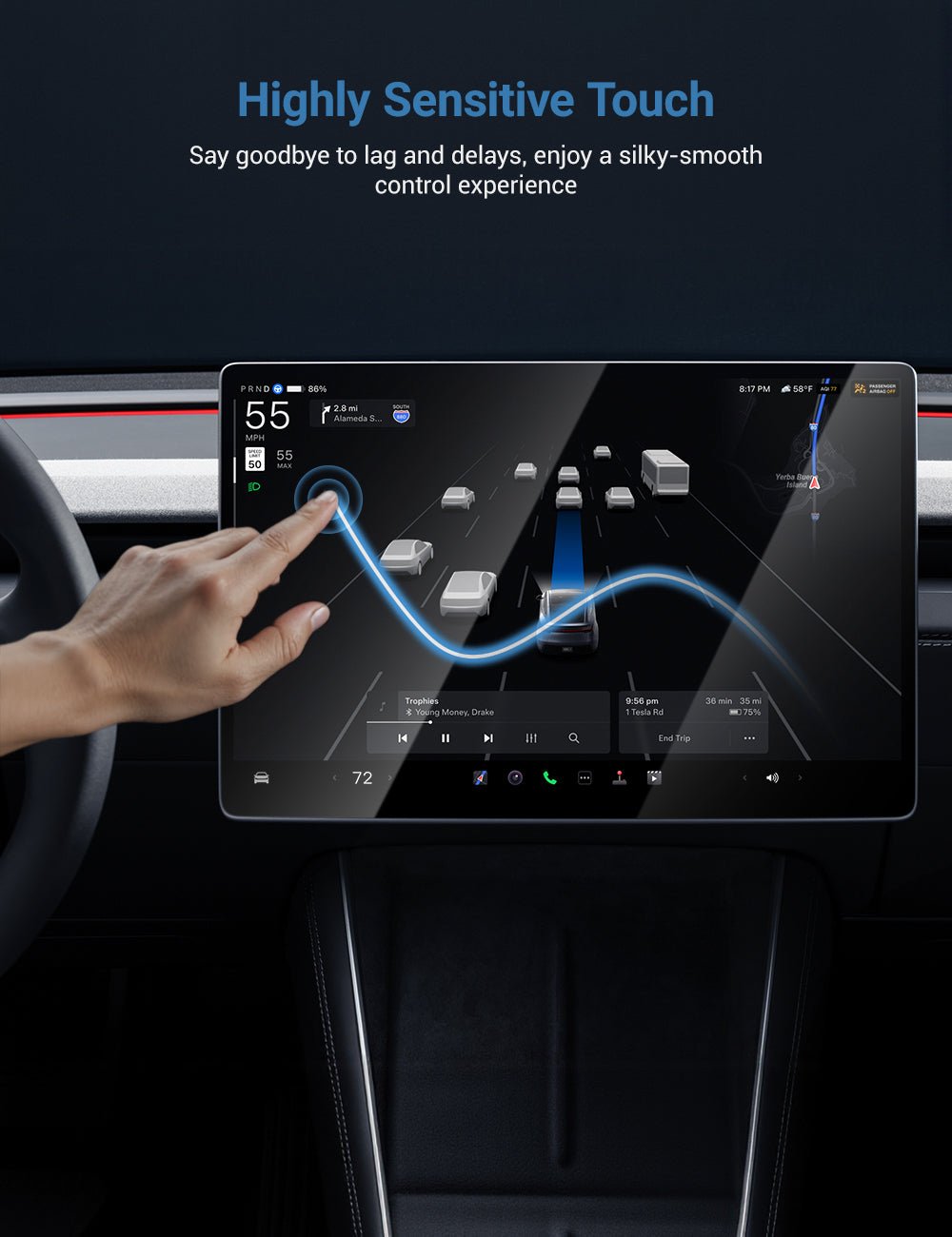 Screen Protector for Tesla Model 3 Highland / Model Y Juniper - Tesery Official Store