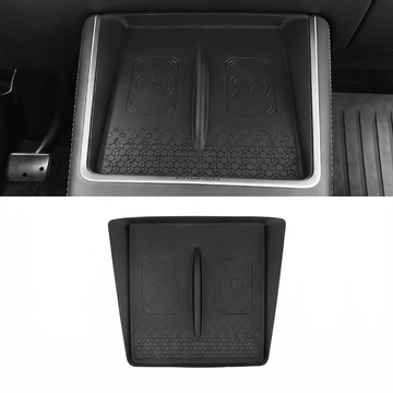 Silicone Center Console Mat for Model Y Standard 2026 – Non - Slip Wireless Charging Pad Cover - Tesery Official Store