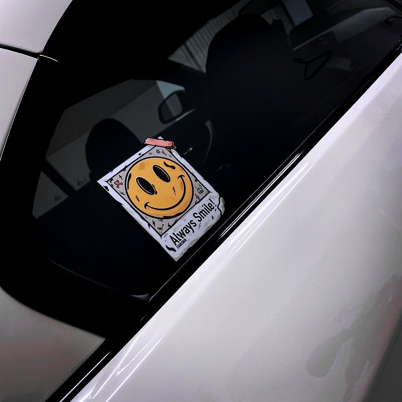 Smiley Face Reflective Car Stickers for Tesla - Tesery Official Store