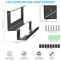 Starlink Gen 3 Router Mount | All - in - One Metal Wall Mount Kit - Tesery Official Store