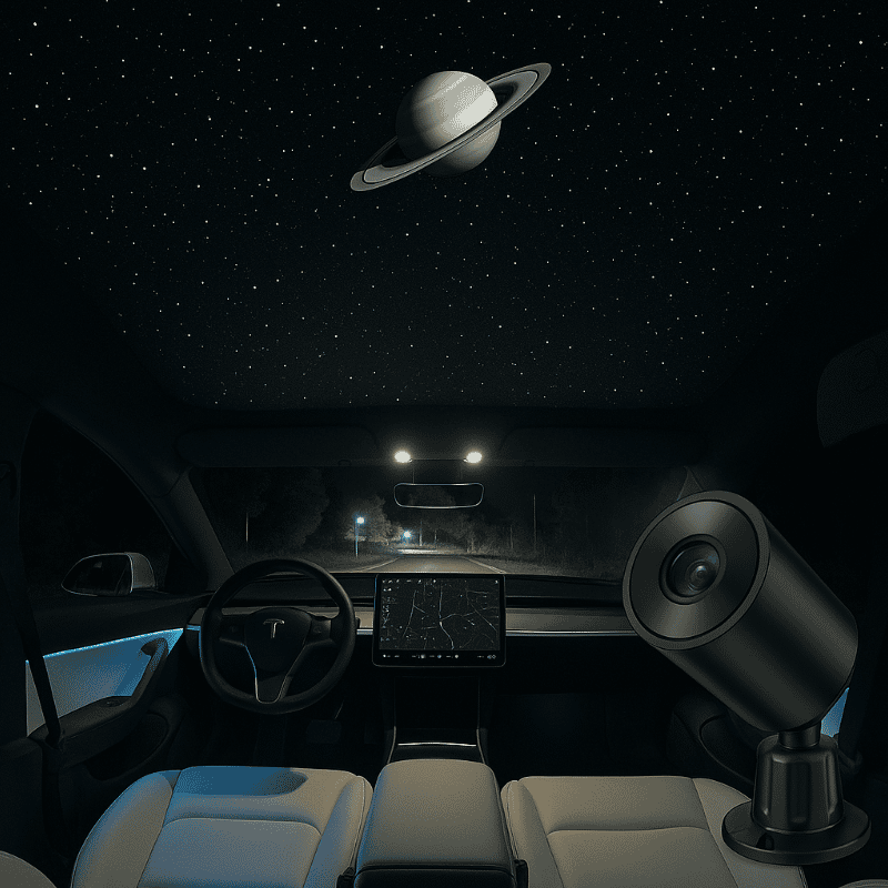 Starry Sky Sunroof Projector Ambient Lighting for Tesla丨 Galaxy Lighting Effect - Tesery Official Store