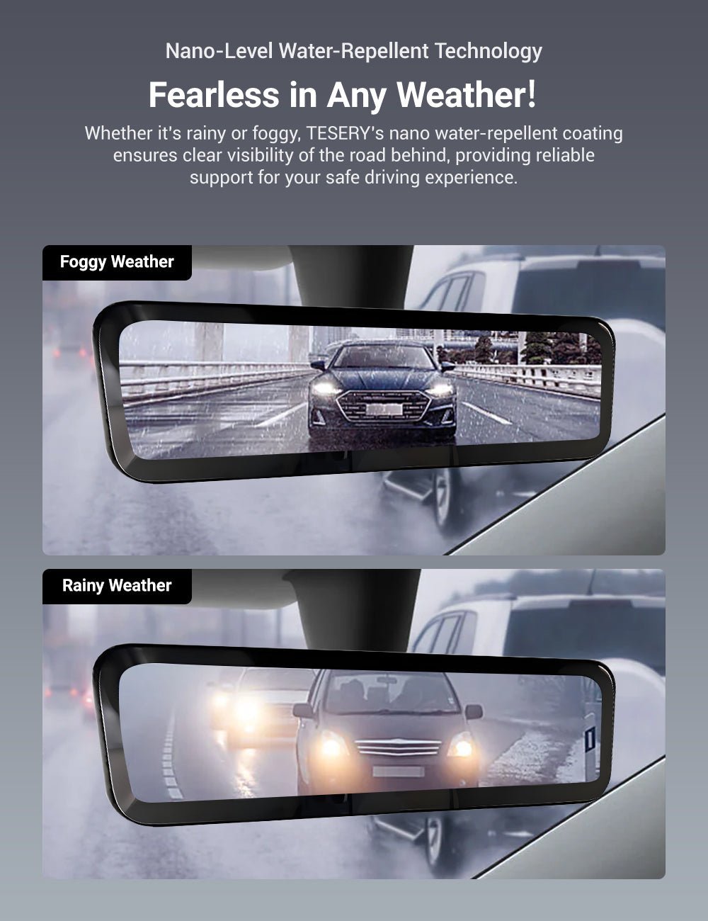 Streaming Rearview Mirror Recorder for Tesla Model 3 Highland & New Model Y（HW4.0） - Tesery Official Store