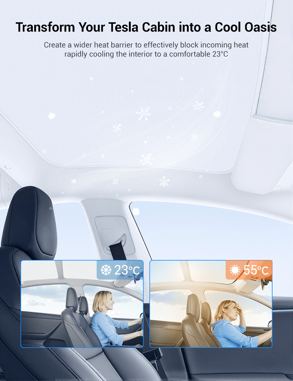 Sunshade for Tesla Model 3 - Tesery Official Store