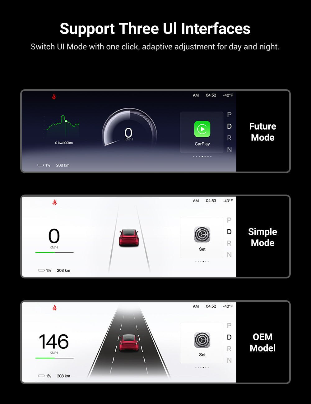 TESERY 9 Inch Screen Dashboard Display With Carplay & Android Auto for Model 3 / Model Y - Tesery Official Store