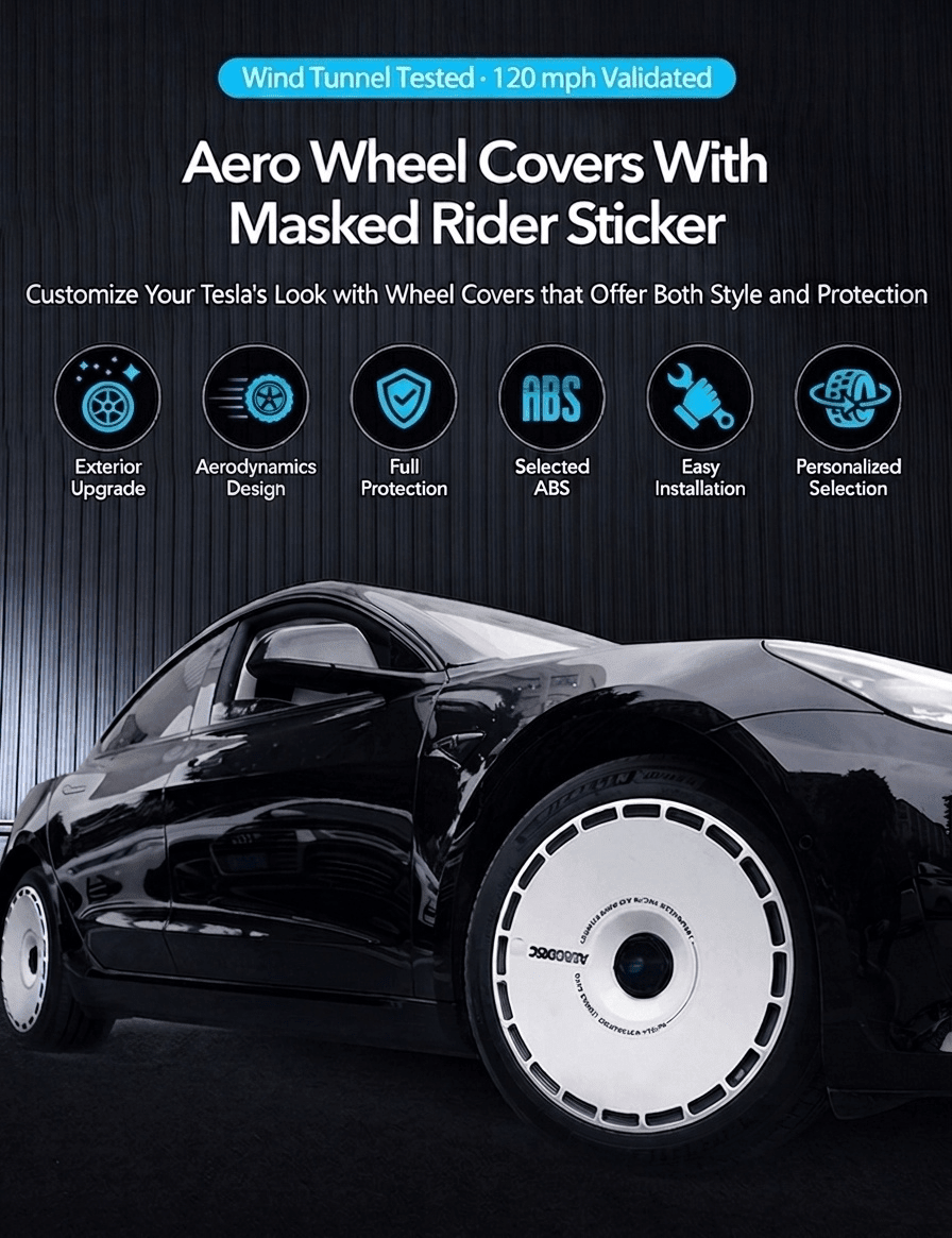 Aero DISC Wheel Covers for Tesla Model Y / Model 3 Highland - Tesery Official Store