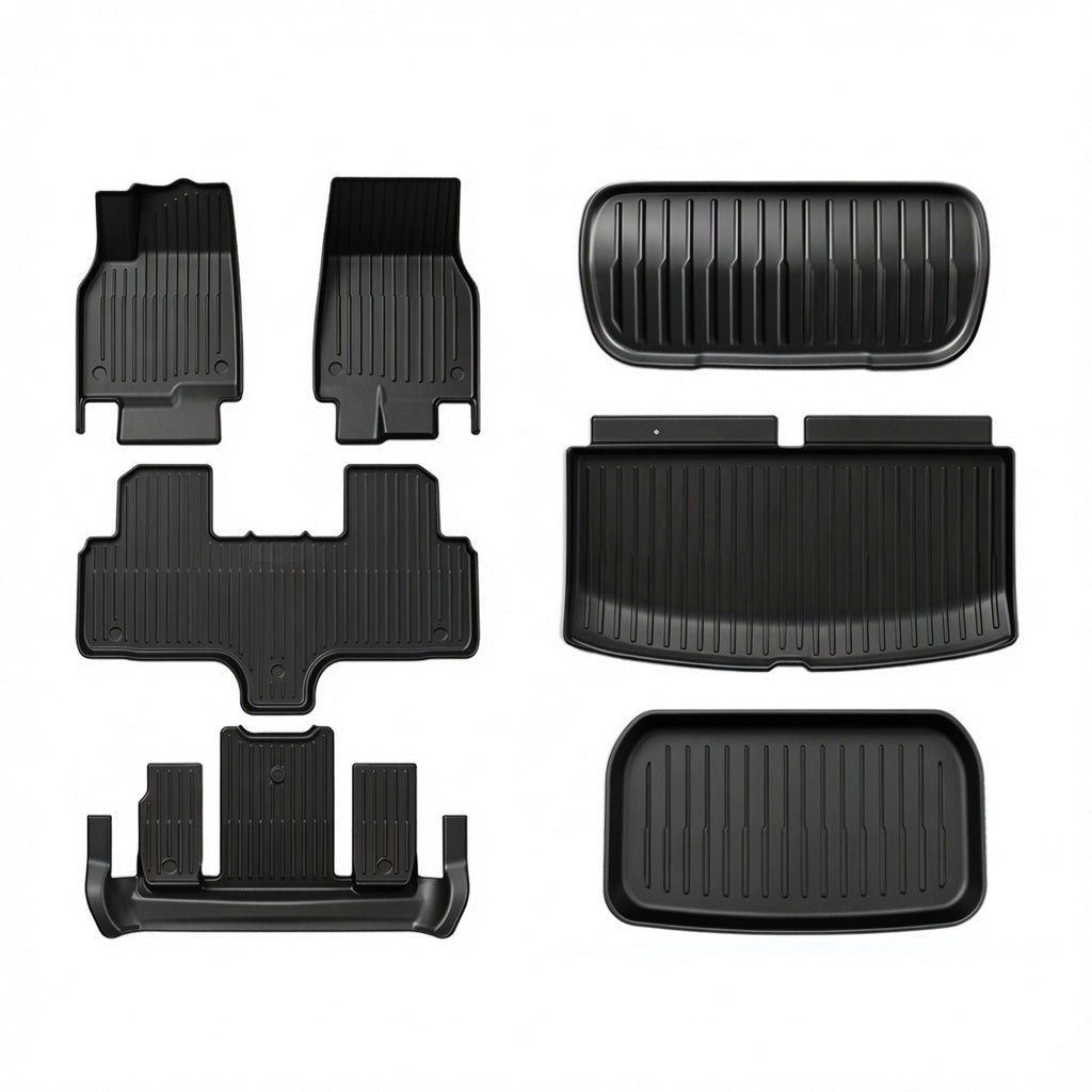 TESERY All-Weather TPE Floor Mats for Model YL 6-Seater 2026+ - Tesery Official Store