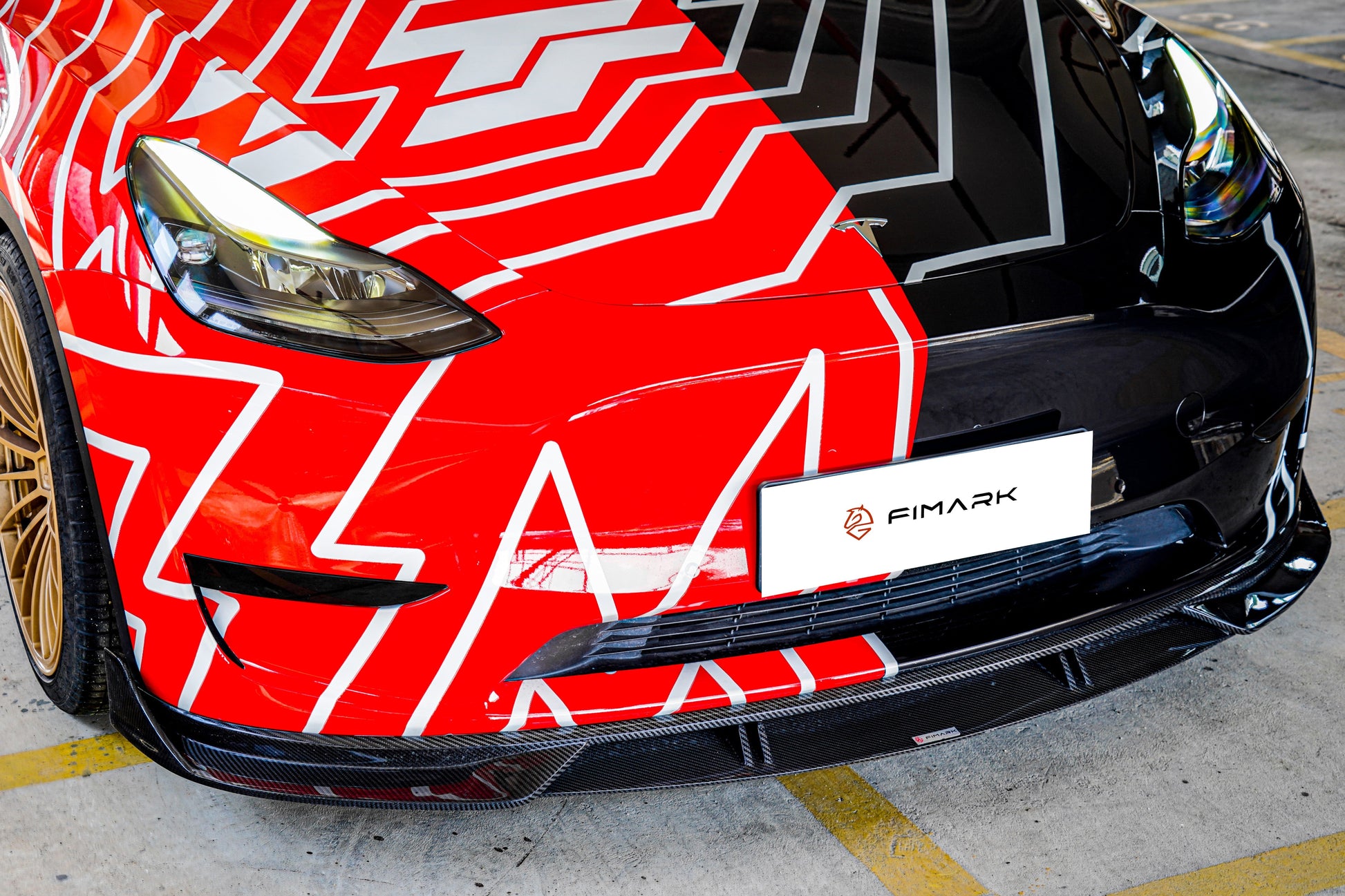 TESERY Carbon Fiber Front Lip for Tesla Model Y - Tesery Official Store