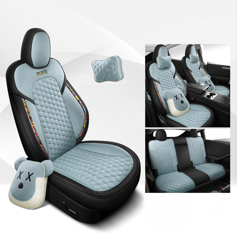TESERY Cotton - Linen Seat Covers for Tesla Model 3 - Tesery Official Store