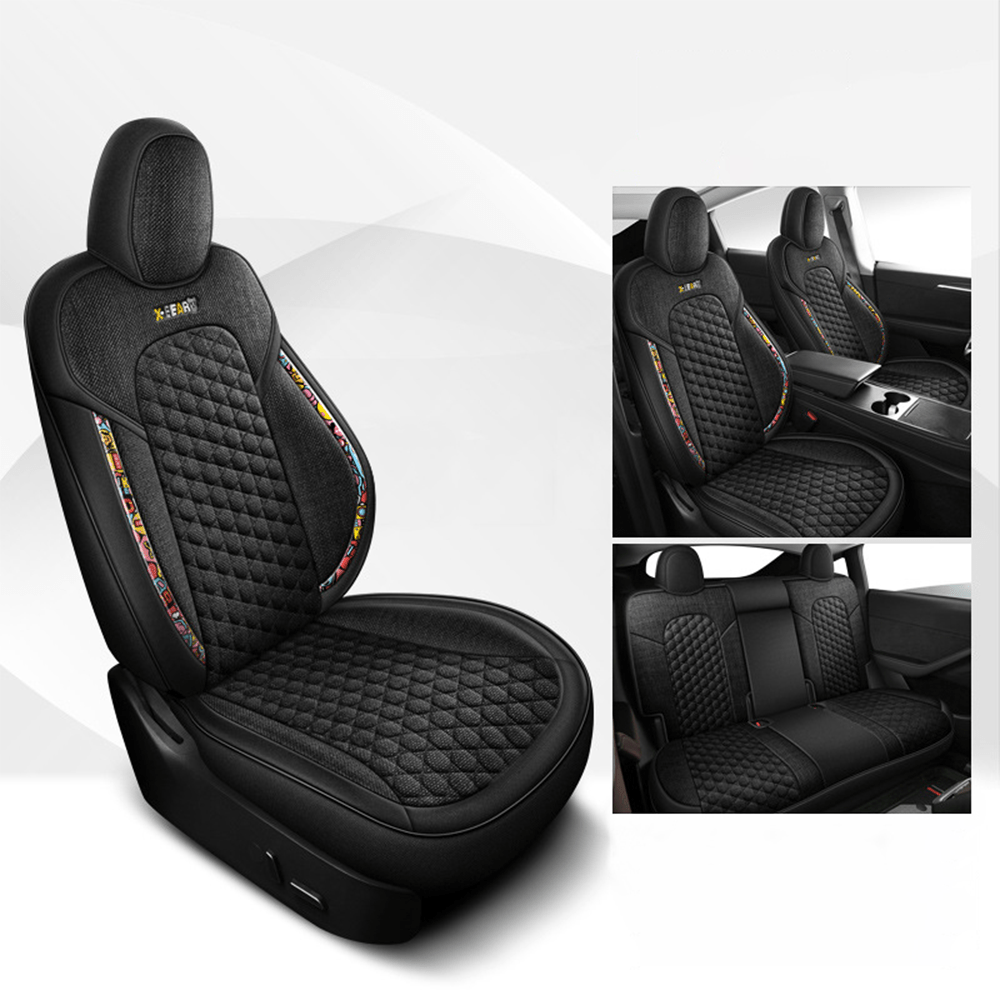 TESERY Cotton - Linen Seat Covers for Tesla Model 3 - Tesery Official Store