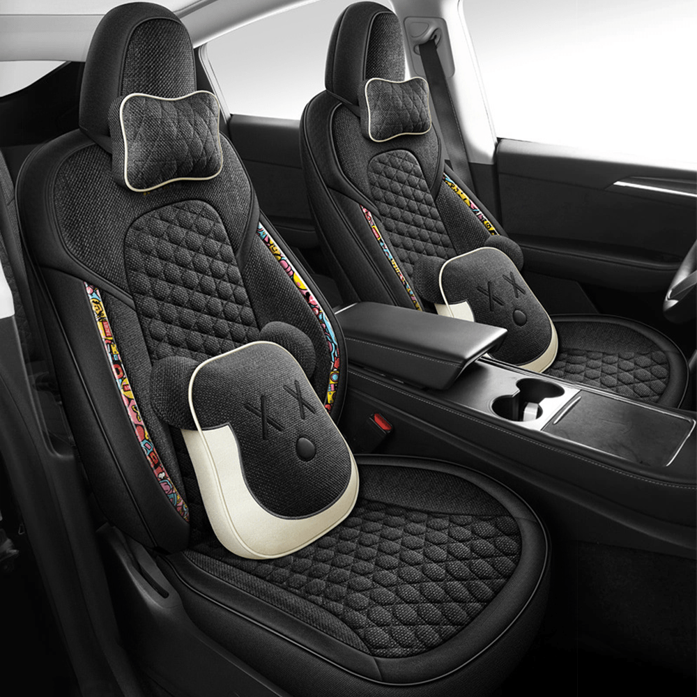 TESERY Cotton - Linen Seat Covers for Tesla Model 3 - Tesery Official Store