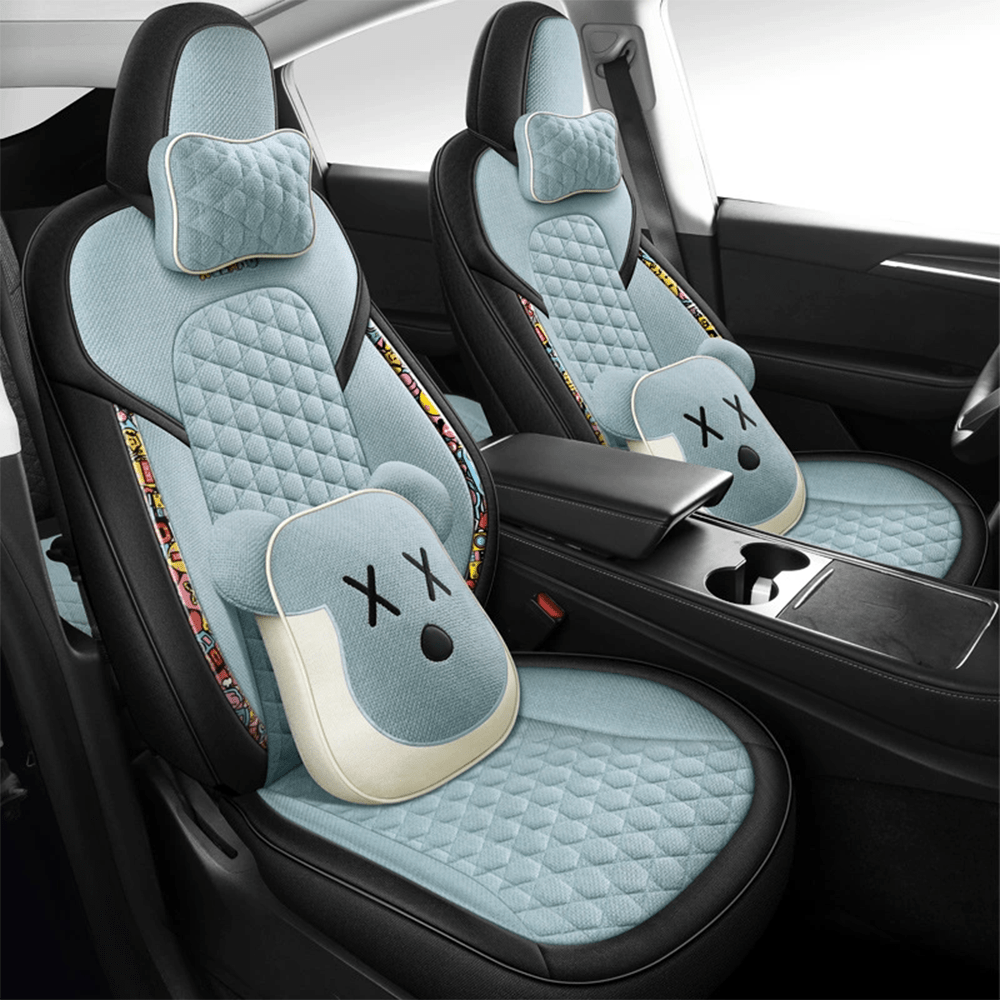 TESERY Cotton - Linen Seat Covers for Tesla Model 3 - Tesery Official Store