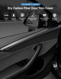 TESERY Dry Carbon Fiber Door Trim Cover for Tesla Model Y Juniper - Tesery Official Store