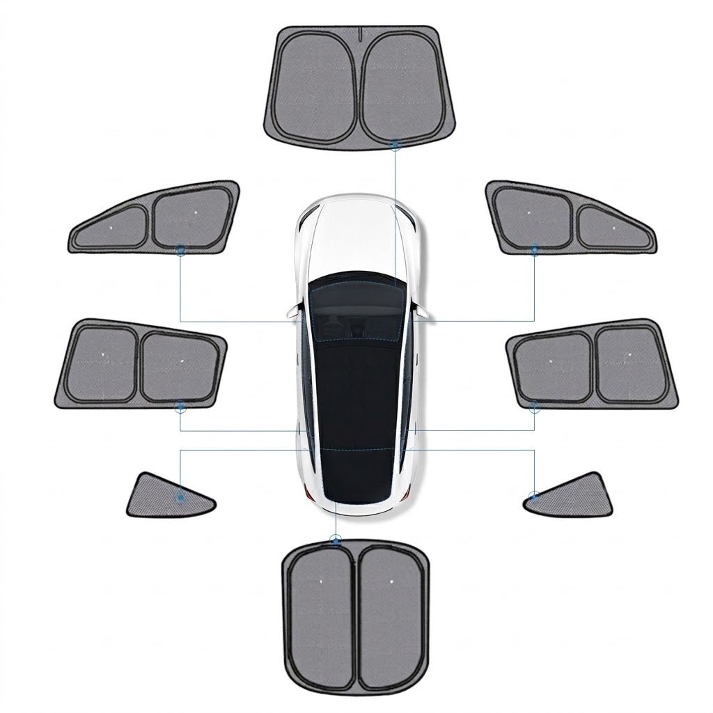 TESERY Full Car Sun Shade Set for Tesla Model YL 2026+ - Tesery Official Store