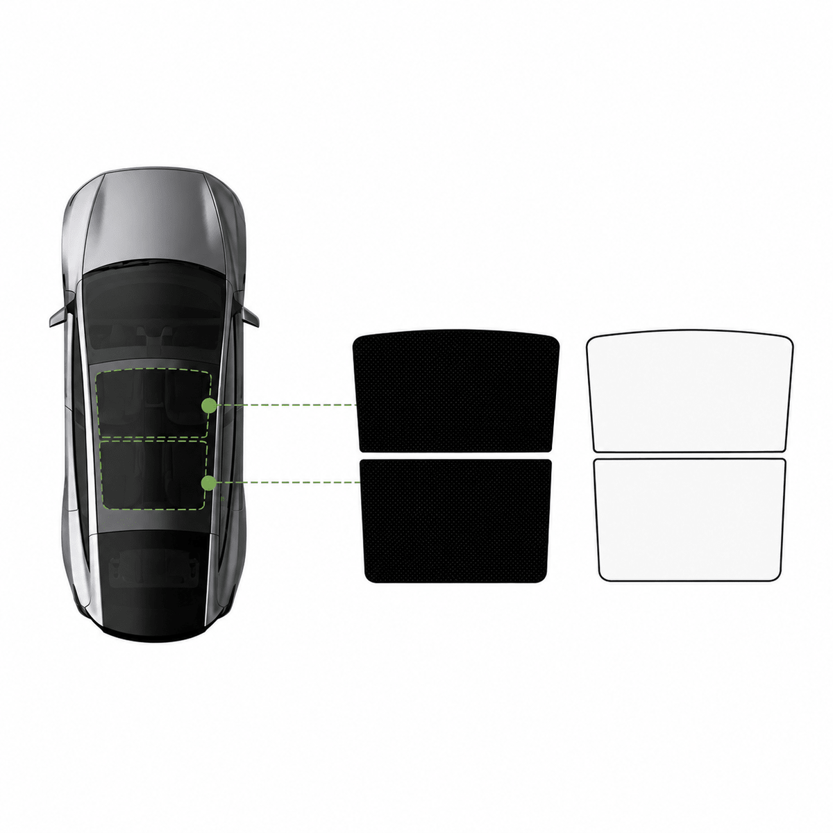 TESERY Glass Roof Sunshade for Model YL 6-Seater - Tesery Official Store