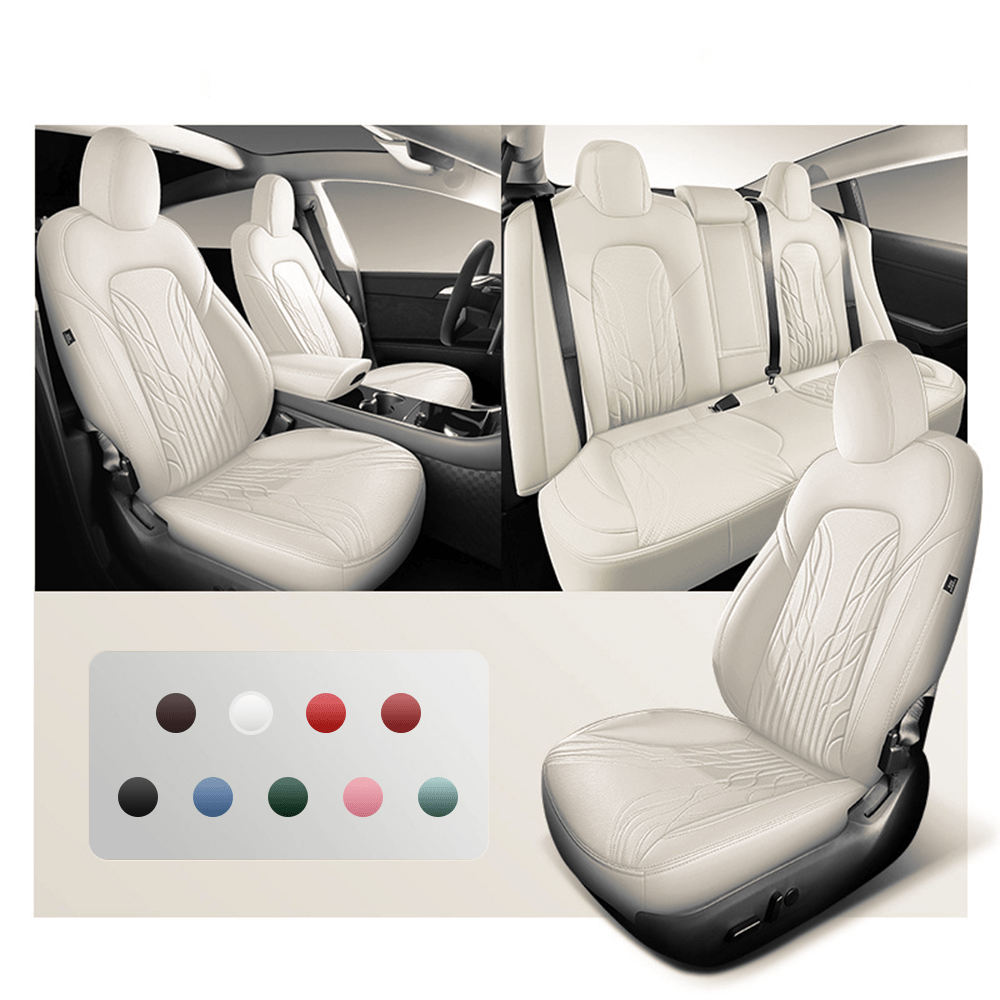 TESERY Nappa Leather Seat Covers for Model 3 Highland & Model Y Juniper - Tesery Official Store