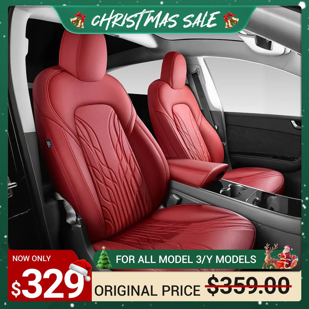 TESERY Nappa Leather Seat Covers for Model 3 Highland & Model Y Juniper - Tesery Official Store