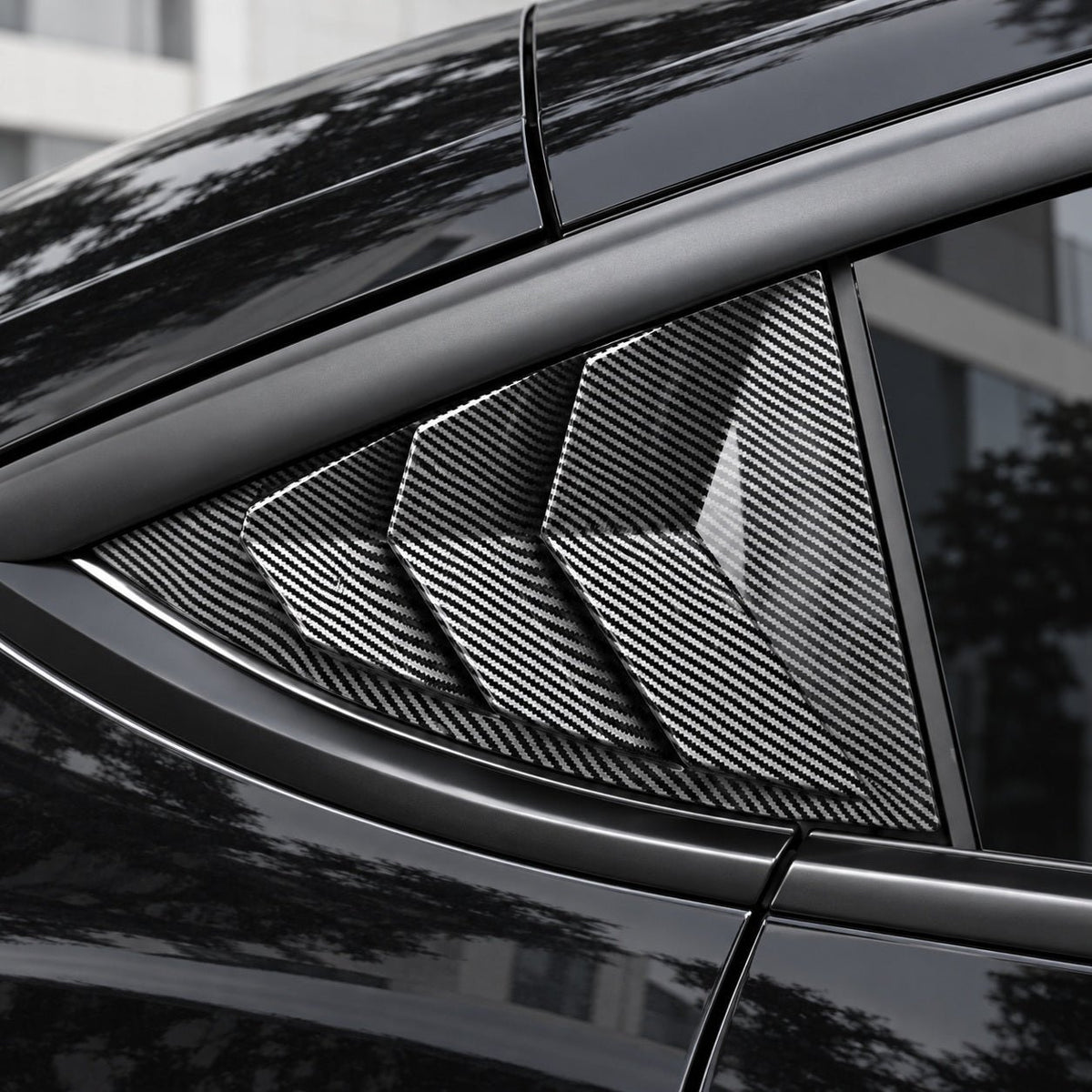 TESERY Rear Side Window Louvers Cover for Model Y | 3 Finishes | 2-Pack - Tesery Official Store