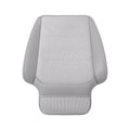 Single white ventilation cushion with a perforated center, smooth side borders and a smaller front section on white.