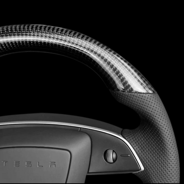 TESERY Sport Carbon Fiber Steering Wheel Replacement for Model 3 Highland - Tesery Official Store
