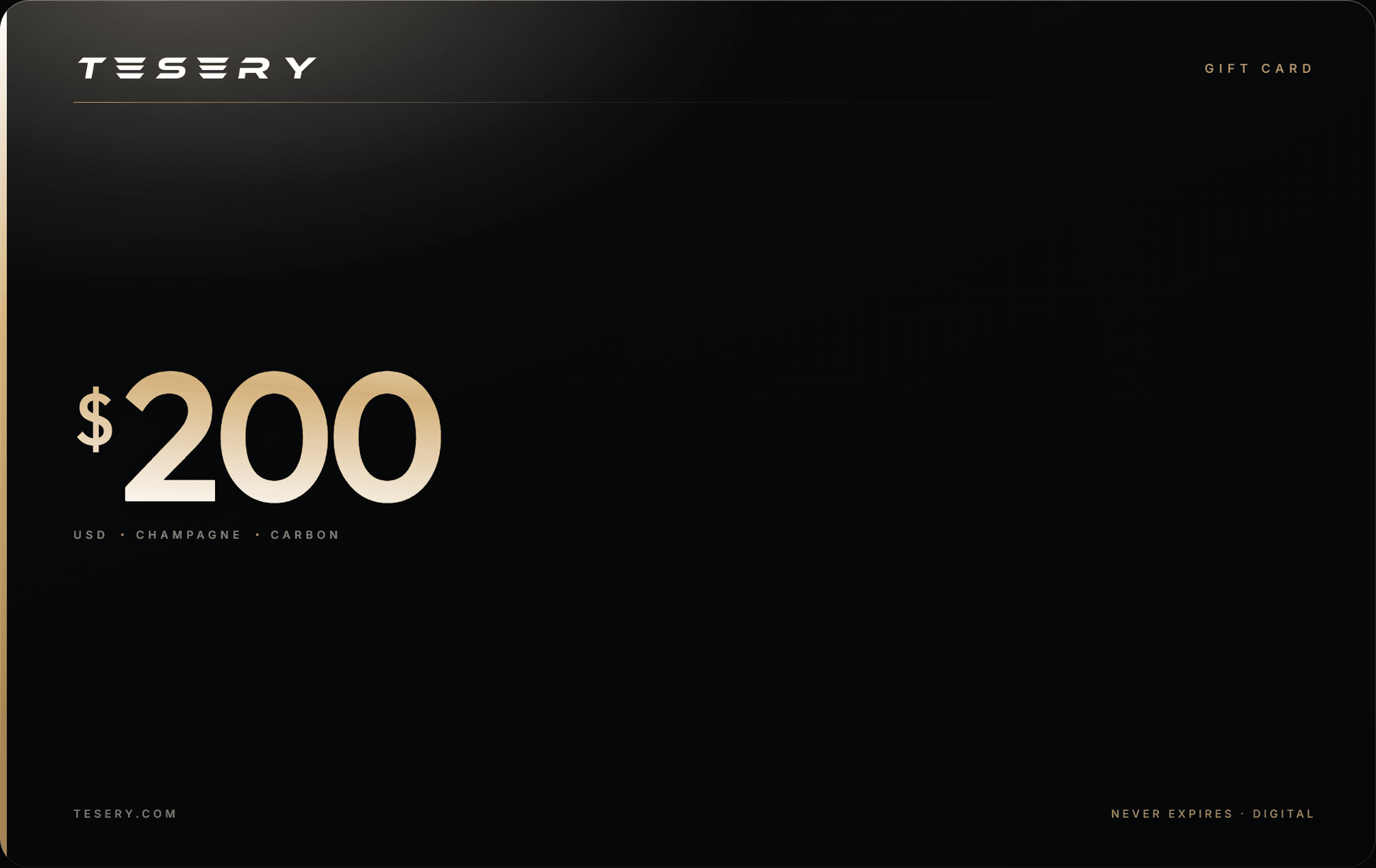 Tesery - Tesla Aftermarket Accessories Store Gift Cards - Tesery Official Store