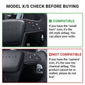TESERY Touch Horn Carbon Fiber Yoke Plaid Steering Wheel Upgrade for Tesla Model S / X 2021 - 2023 - Tesery Official Store