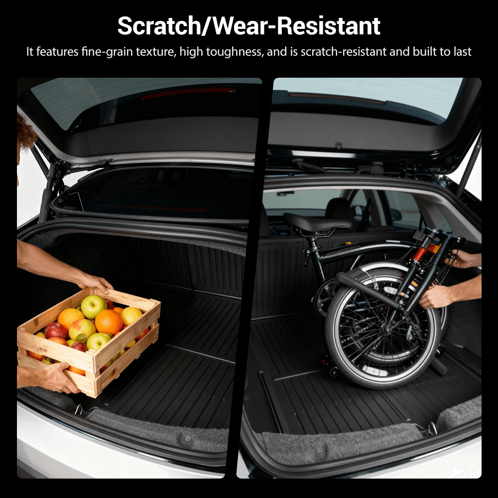 TESERY Trunk Mat With Backrest Mat for Tesla Model 3 Highland - Tesery Official Store