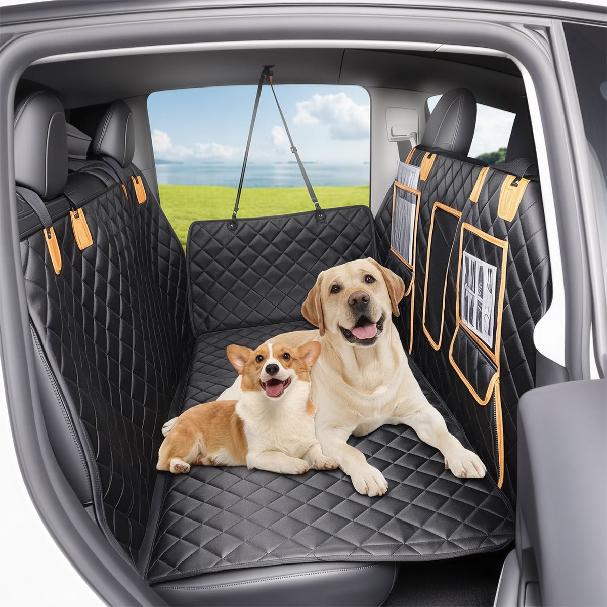 TESERY Upgraded Dog Seat Cover for Model Y | Waterproof | Mesh Window - Tesery Official Store