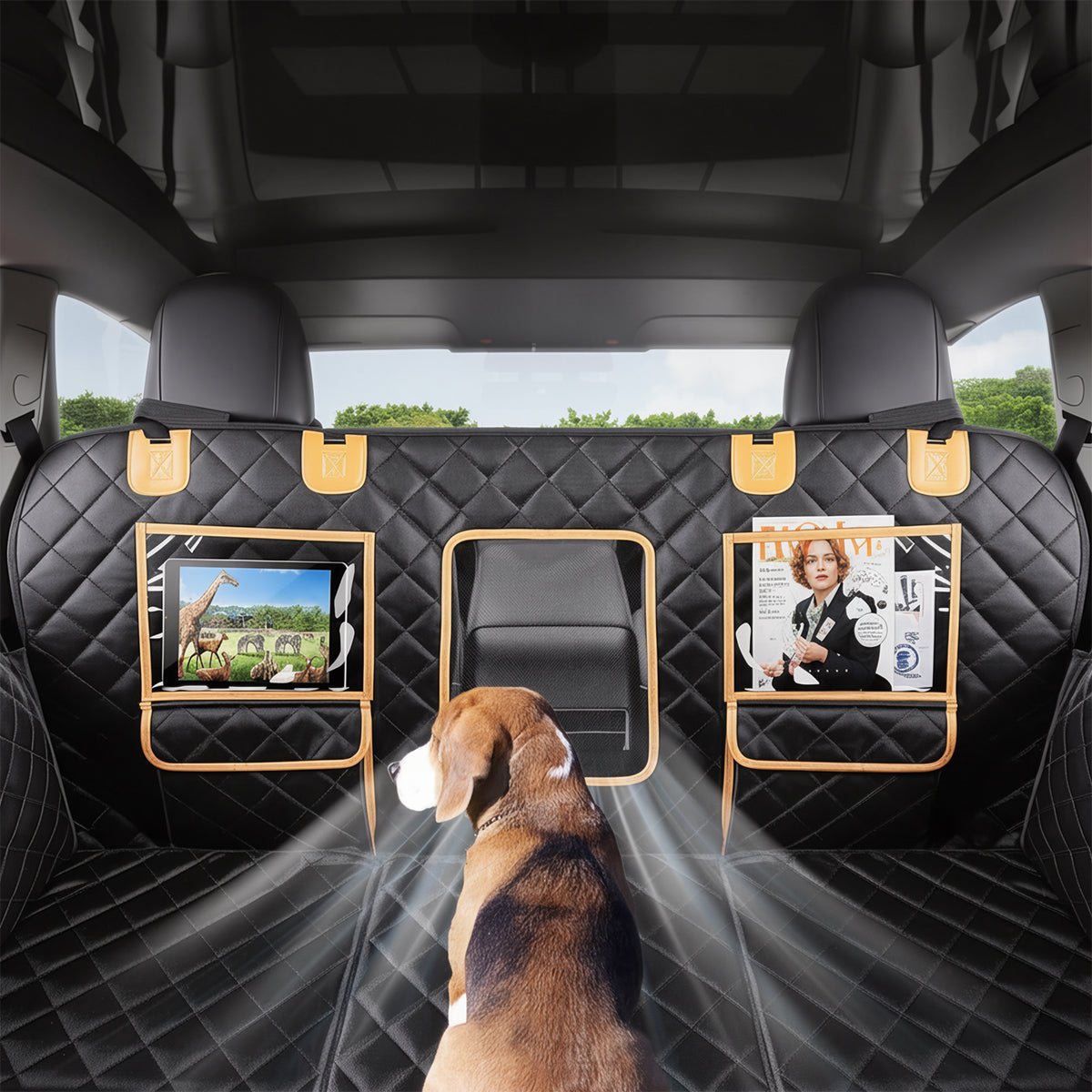 TESERY Upgraded Dog Seat Cover for Model Y | Waterproof | Mesh Window - Tesery Official Store