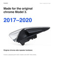 Fitment guide for original chrome side repeater cameras on 2017–2020 Tesla Model 3