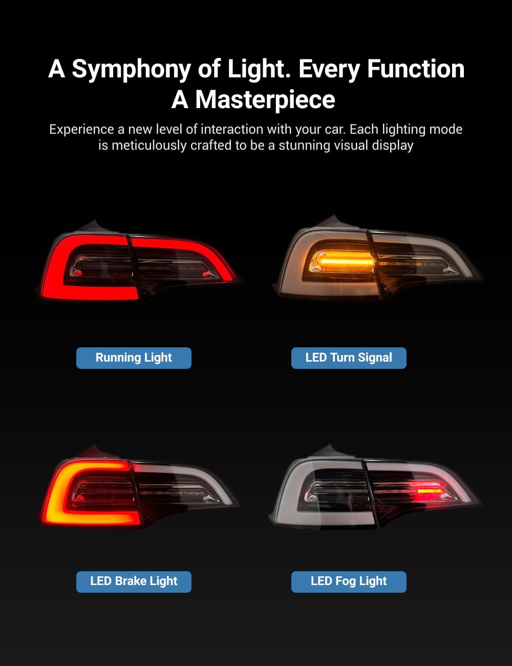 Tesla Model 3/Y Venom Style Tail Lights 丨Stylish Upgrade - Tesery Official Store