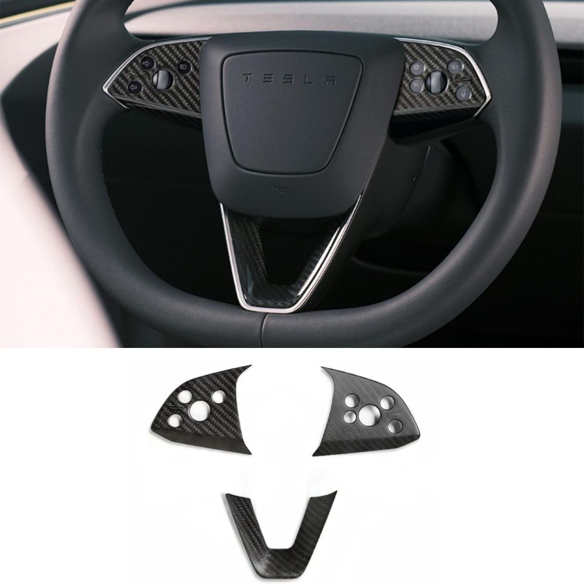 Tesla Model Y Juniper Full Interior Carbon Fiber Kit Overlay - Tesery Official Store