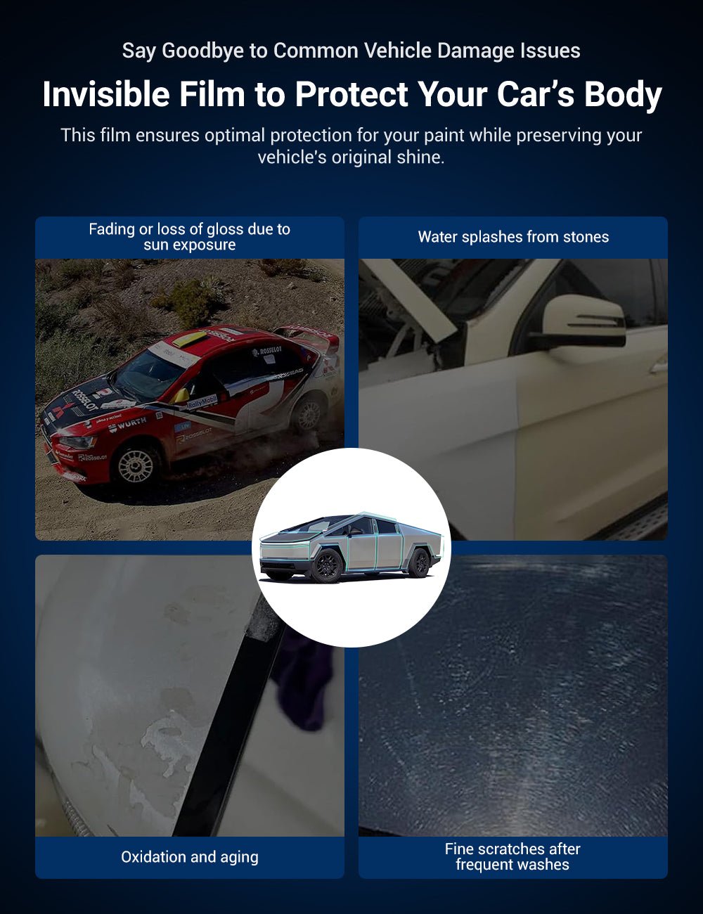 TPU Full Car Paint Protection Film for Tesla Cybertruck - Tesery Official Store