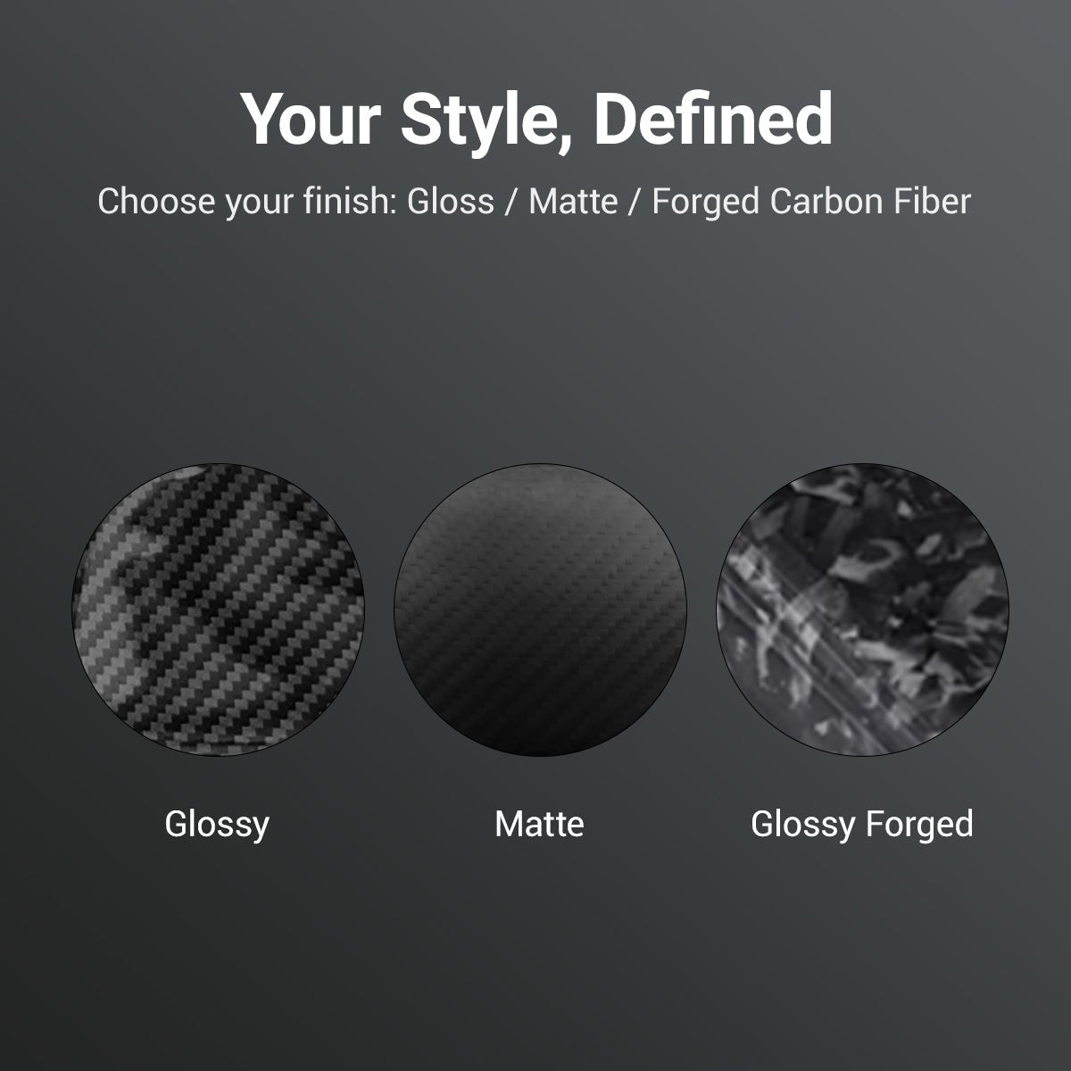 Trunk Tailgate Applique for Tesla Model Y Juniper - Real Dry Molded Carbon Fiber - Tesery Official Store