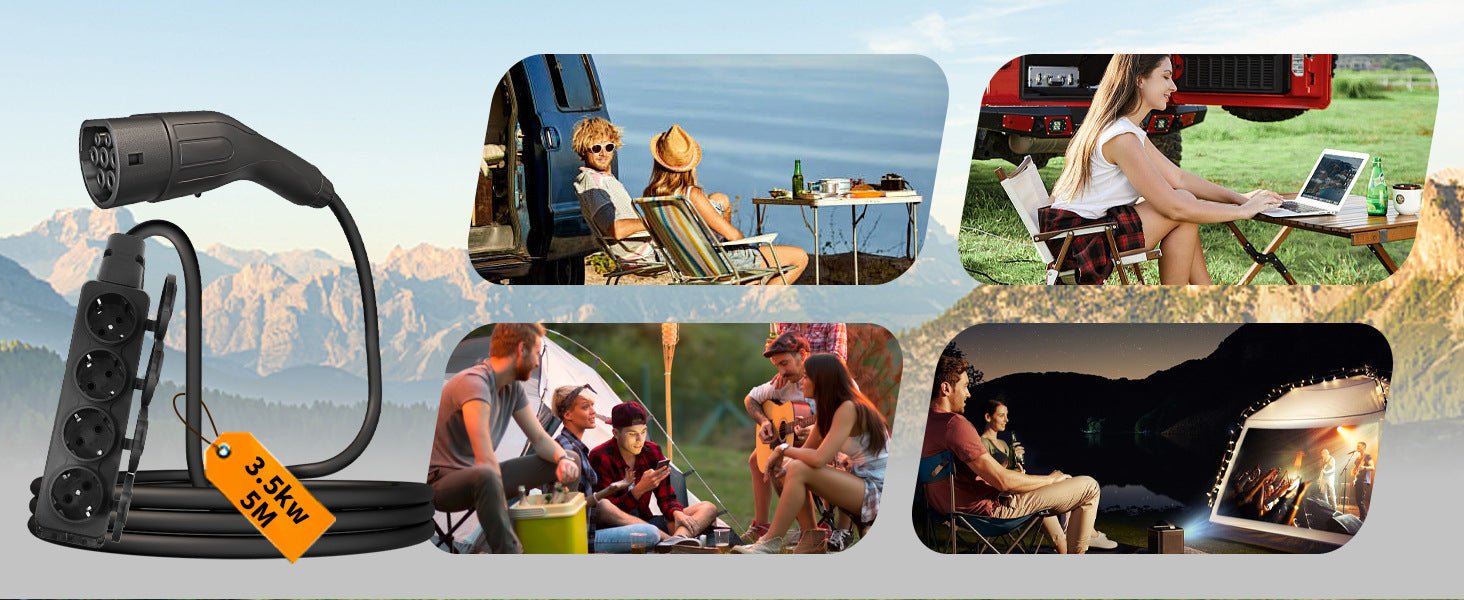 Type 2 V2L Discharger Adapter | Vehicle - To - Load - Tesery Official Store