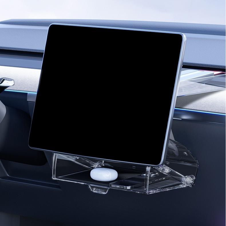 Under Screen Storage Organizer for Tesla Model Y Juniper & Model 3 Highland - Tesery Official Store