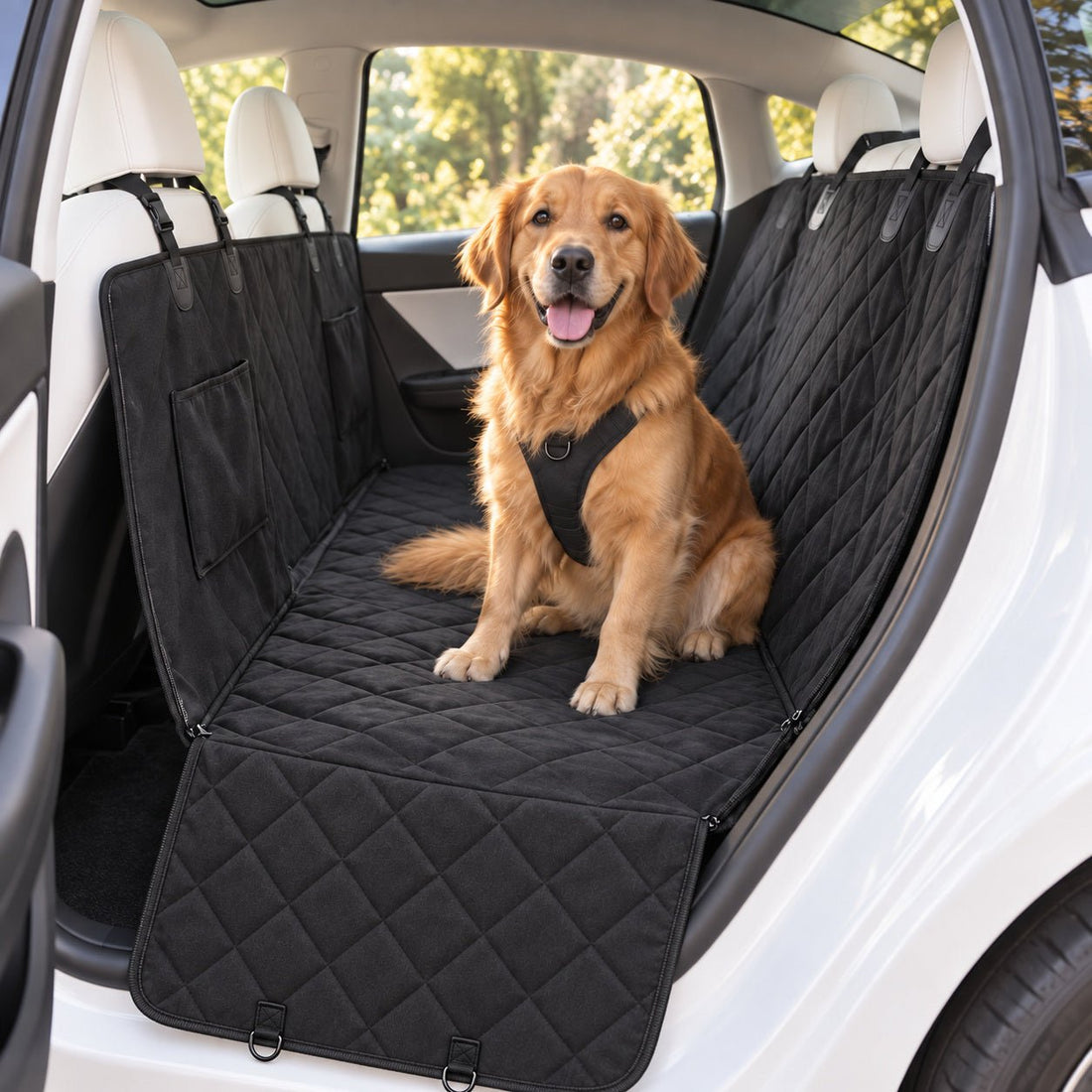 Waterproof Dog Seat Cover for Back Seat for Model 3/Y/S/X/Cybertruck - Tesery Official Store