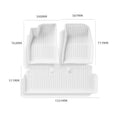 White TPE Floor Mats for Model 3 & Model Y - Tesery Official Store