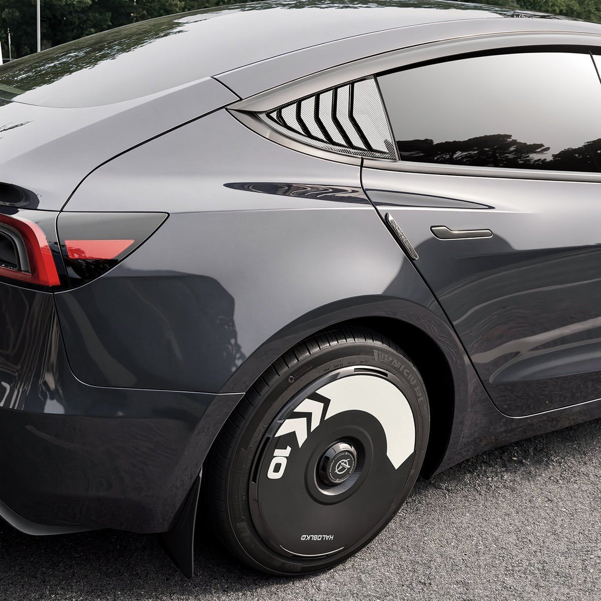 Window Visor Rain Guards for Model 3/Y | 4 - Piece Set | 3M Adhesive - Tesery Official Store