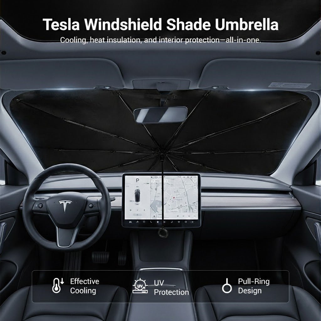 Windshield Sun Shade Umbrella for Tesla Model 3/Y/S/X - Tesery Official Store