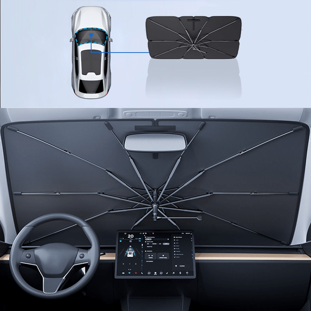 Windshield Sun Shade Umbrella for Tesla Model 3/Y/S/X - Tesery Official Store