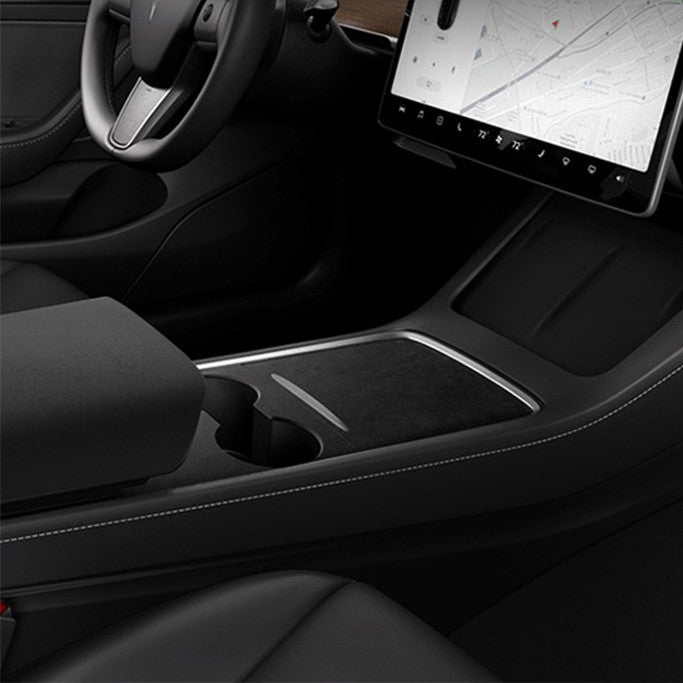 Alcantara Center Console Wrap for Tesla Model 3 2017-2023.10 / Y 2020-2024 - Tesery Official Store