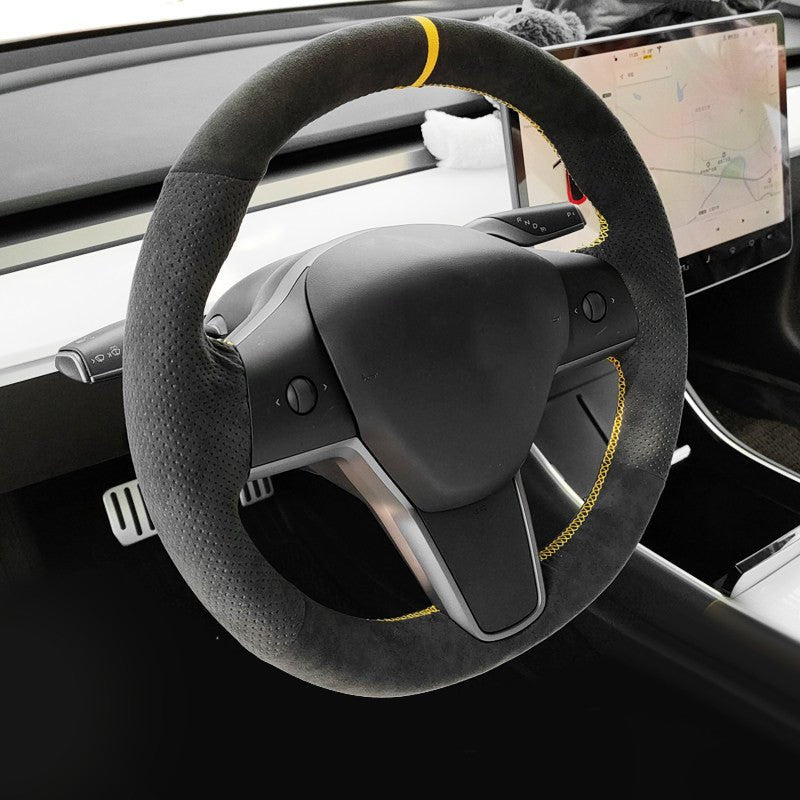 TESERY Alcantara-Lenkradbezug für Model 3 / Y