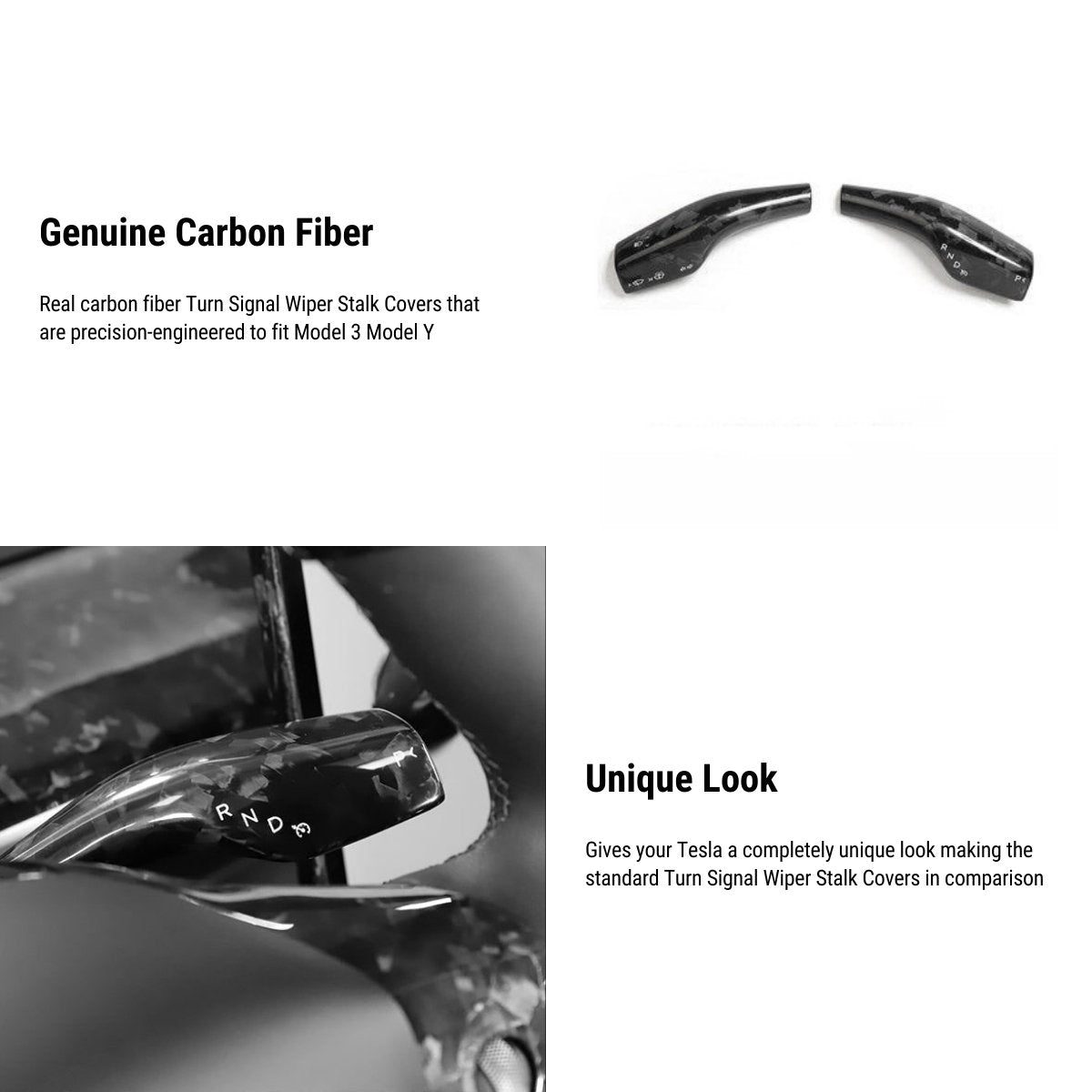 Genuine Forged Carbon Fiber Interior Mods Wrap Kit for Tesla Model 3 / Y - Tesery Official Store