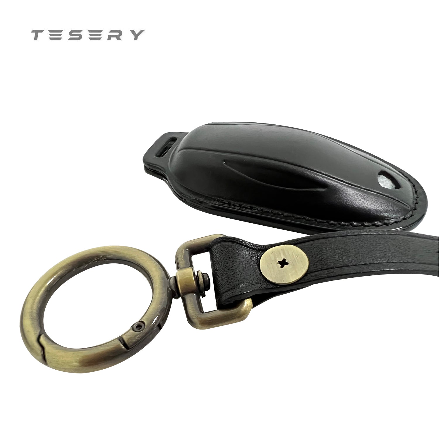 Handmade Leather Keychain suitable for Tesla Model 3 - Tesery Official Store