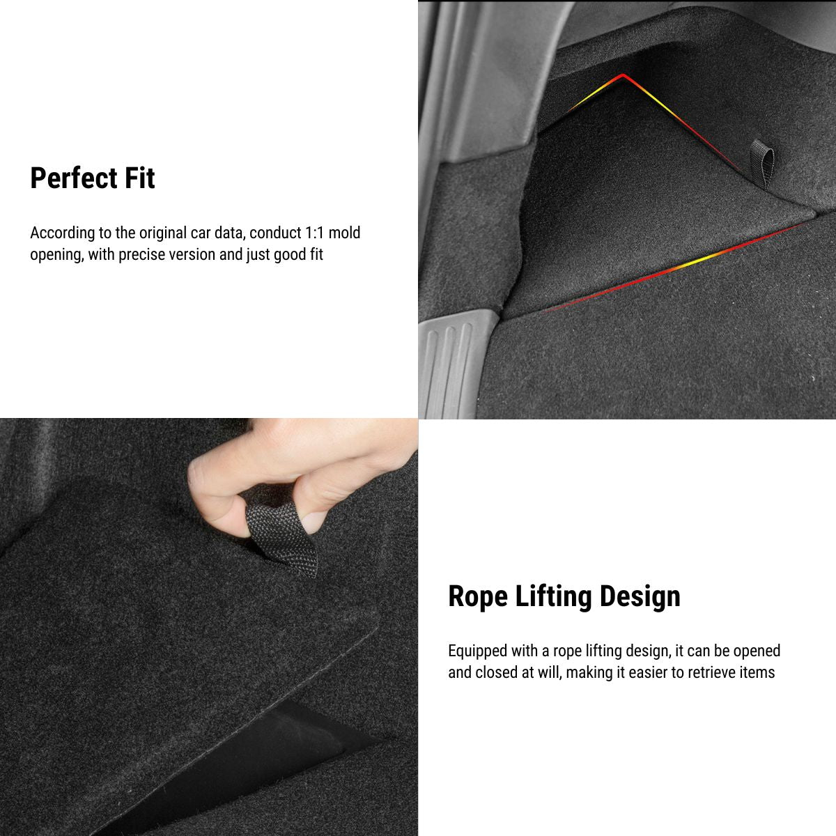 Original Car Trunk Left and Right Storage Box for Tesla Model Y 2020-2024 - Tesery Official Store