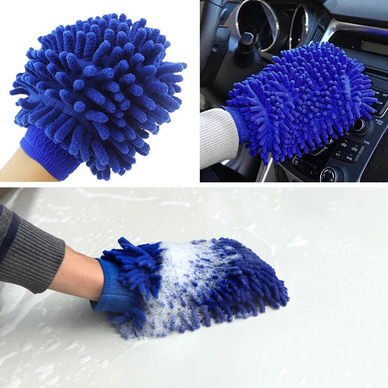 Premium Chenille Car Wash Glove 2pcs - Tesery Official Store