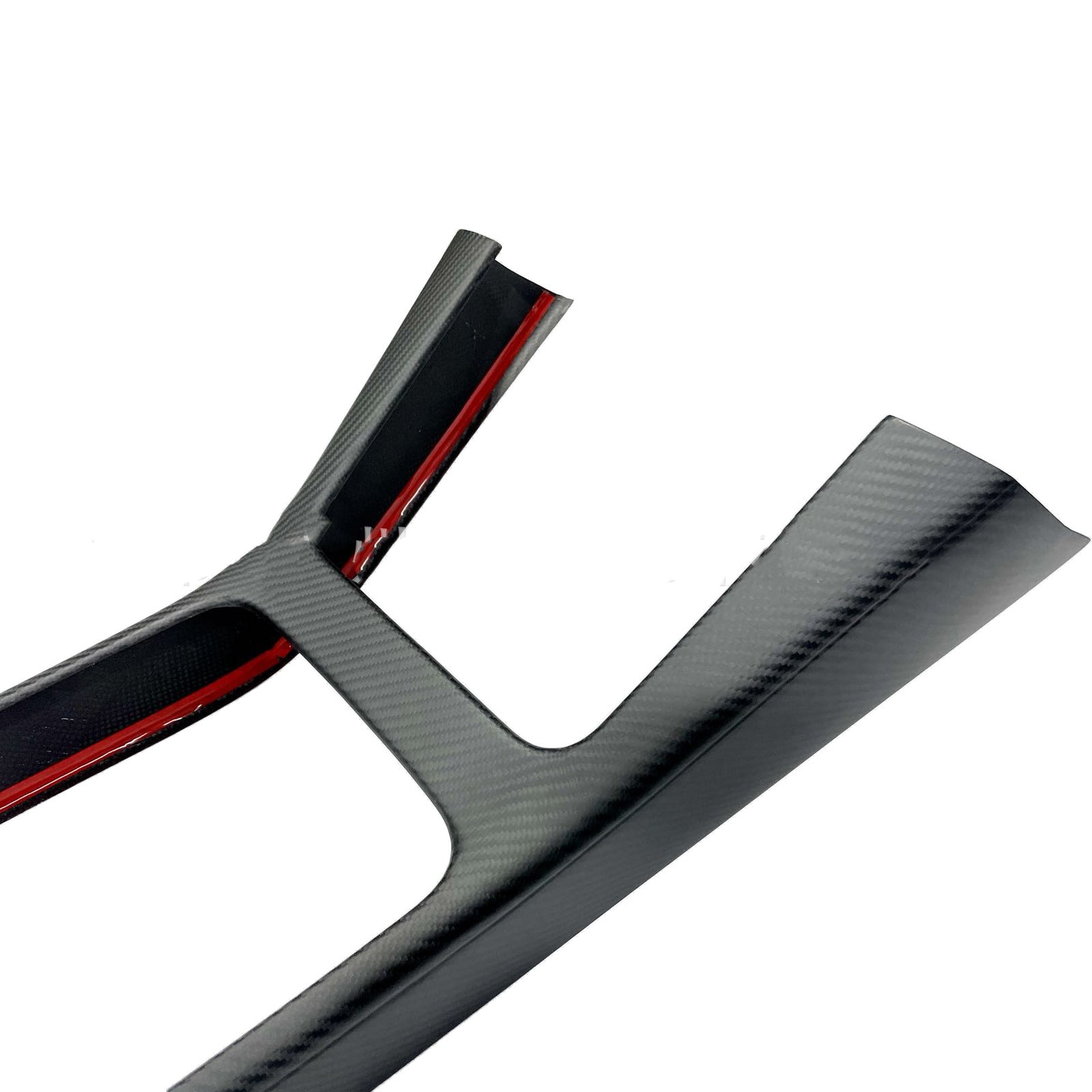 Real Dry Carbon Fiber Center Console Trim Panel for Tesla Model Y 2021 - 2024 - Tesery Official Store